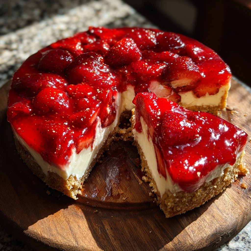 Erdbeer Kuchen Mit Fruchtspiegel