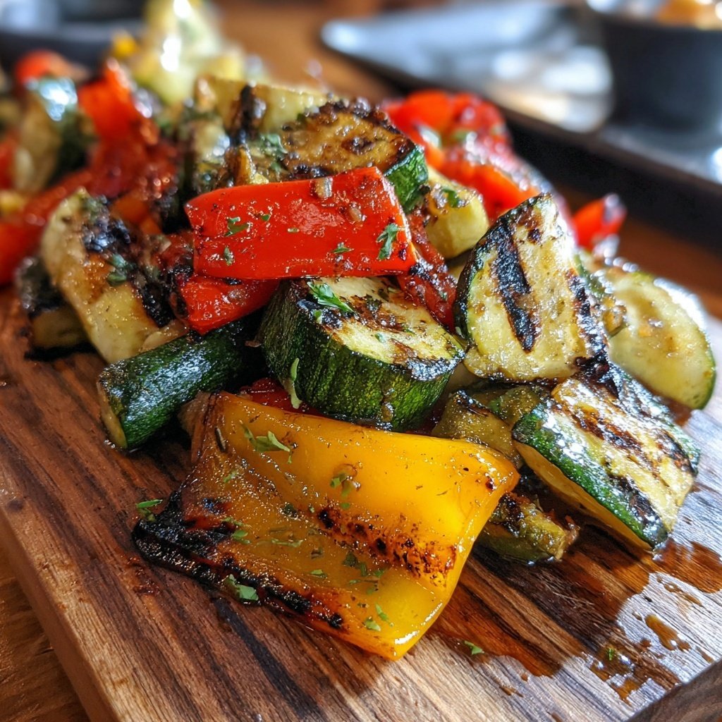 Grill Beilagen Mit Zucchini Und Paprika