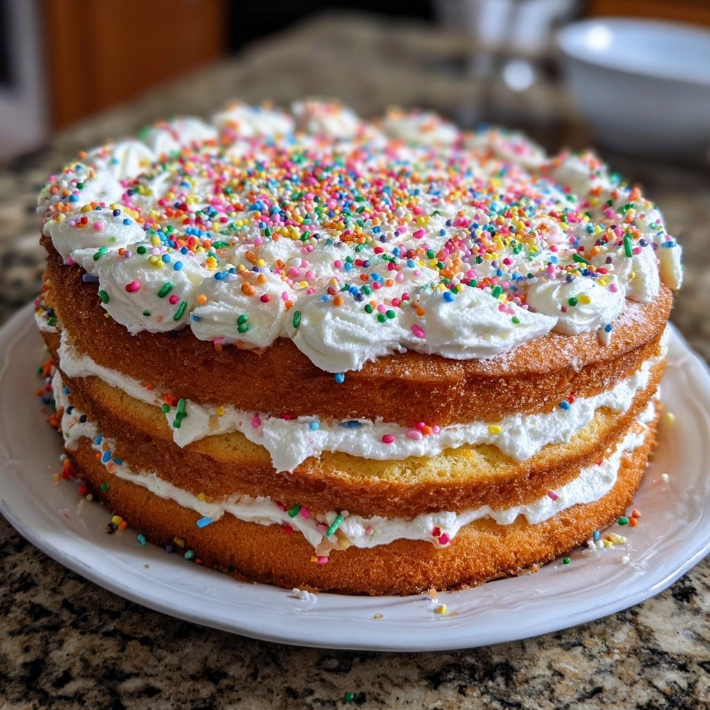 Geburtstagskuchen mit Buttercreme