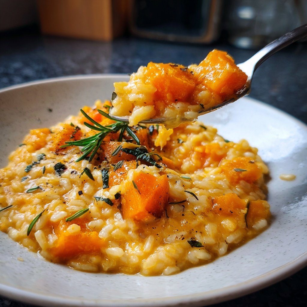 Risotto mit Kürbis und Rosmarin