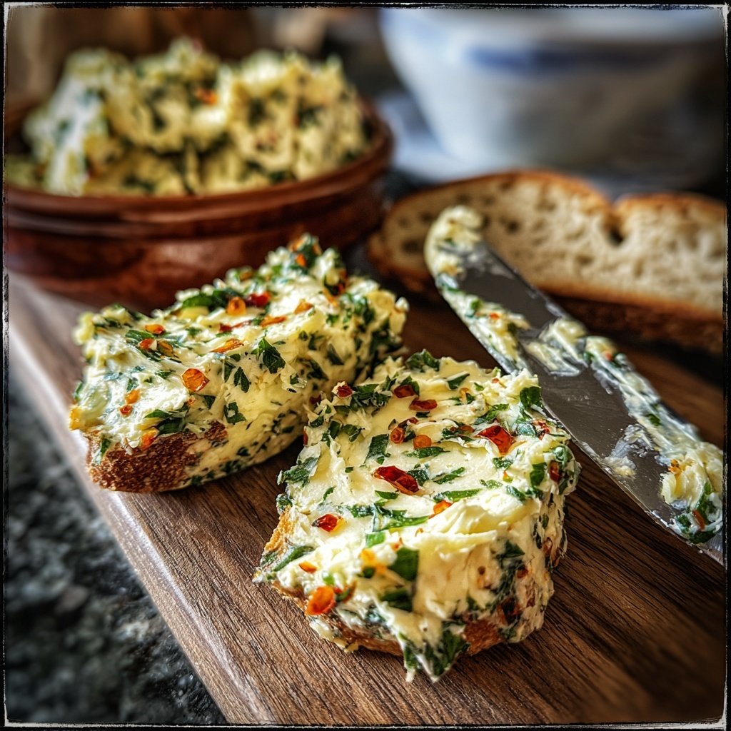 Kräuterbutter Mit Chili Flocken