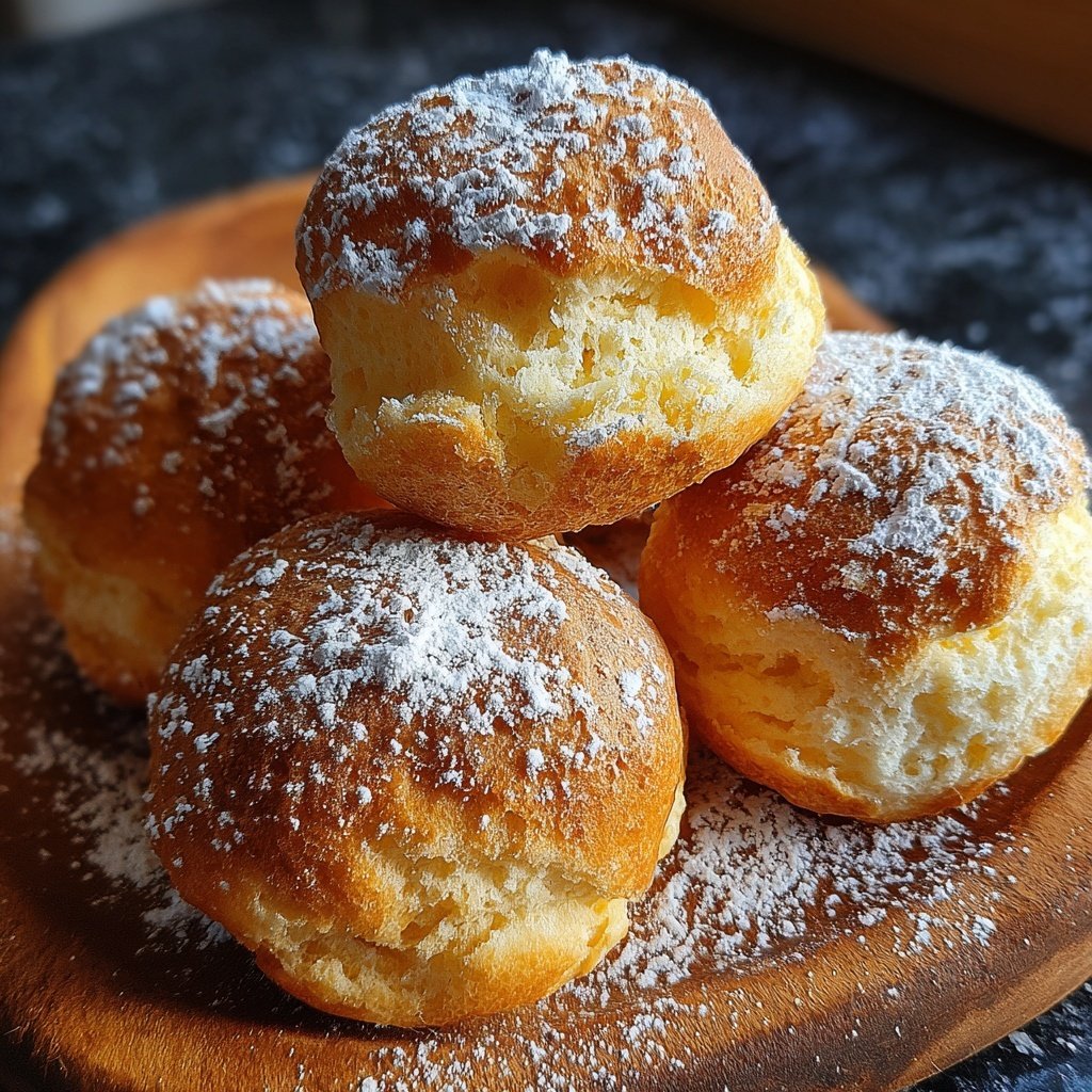 Quarkbällchen mit Zitronenschale